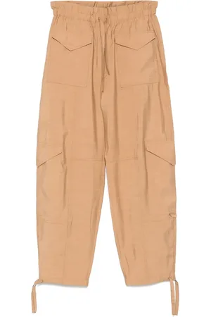 Ganni Pantalones con cordones en la pretina
