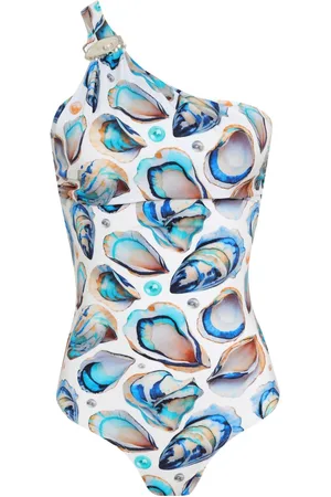 Brigitte Traje de baño con concha estampada