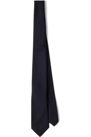 Prada Corbata con logo triangular