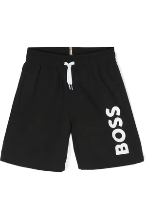 HUGO BOSS Shorts de playa con logo estampado