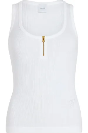 Patou Camiseta de canalé con escote redondo