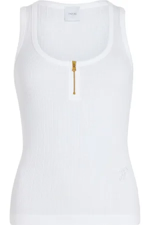 Patou Camiseta de canalé con escote redondo