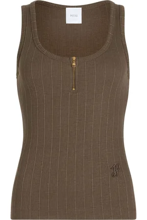 Patou Camiseta de canalé con escote redondo