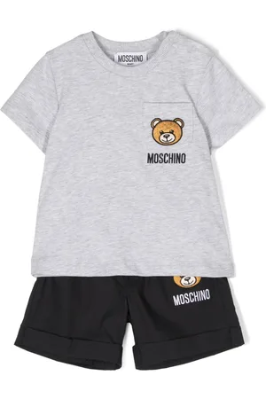 Moschino Conjunto de shorts con aplique Teddy Bear