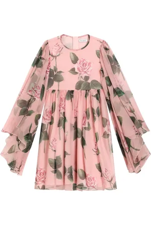 Dolce & Gabbana Vestido camisero con rosas estampadas