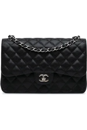 CHANEL Bolsa de hombro Jumbo Classic Caviar 2014
