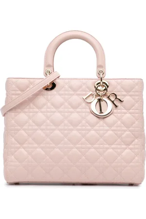 Dior Bolsa satchel Large Lambskin Cannage Lady Dior 2014