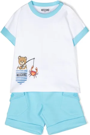 Moschino Set de shorts con logo estampado