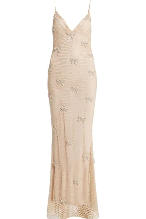 LOVESHACKFANCY Vestido con aplique de moño