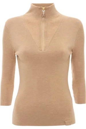 Victoria Beckham Top tejido con medio cierre