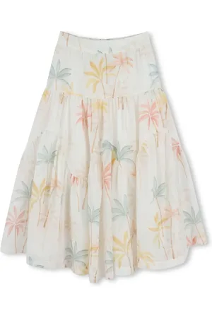Chloé Falda midi con estampado floral