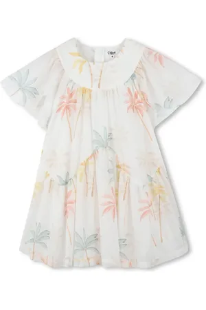 Chloé Vestido con palmeras estampadas