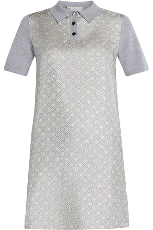 Tory Burch Vestido de seda estilo playera tipo polo