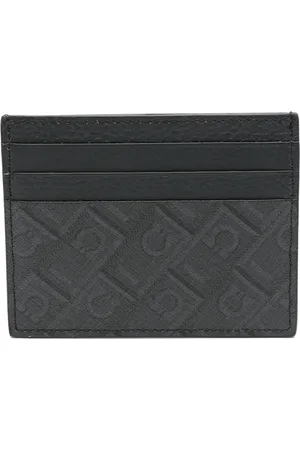 Salvatore Ferragamo Compartimentos para tarjetas con monograma estampado