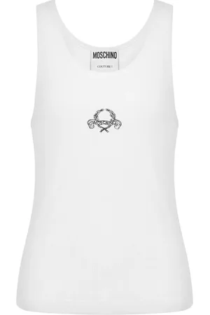 Moschino Chaleco con logo bordado