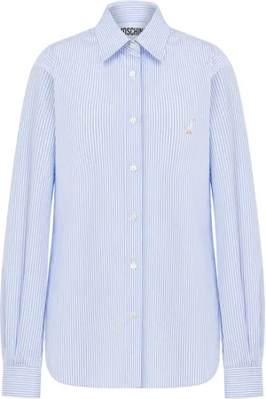 Moschino Camisa con rayas estampadas