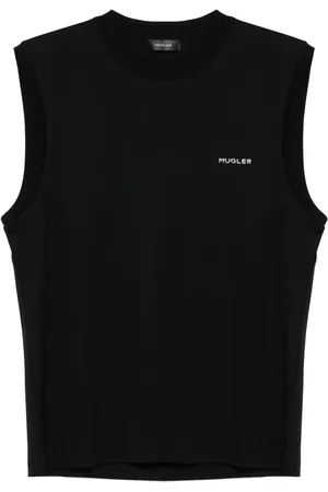 MUGLER Chaleco con letras del logo