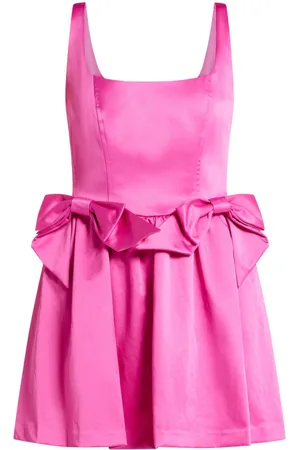 LOVESHACKFANCY Vestido corto con moño