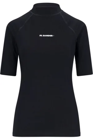 Jil Sander Playera con logo estampado