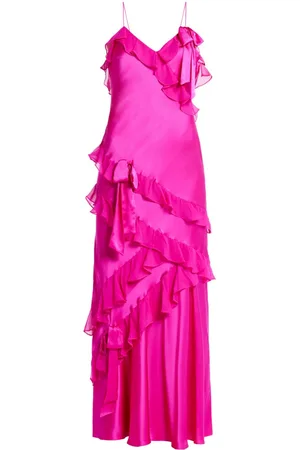 LOVESHACKFANCY Vestido largo con volantes