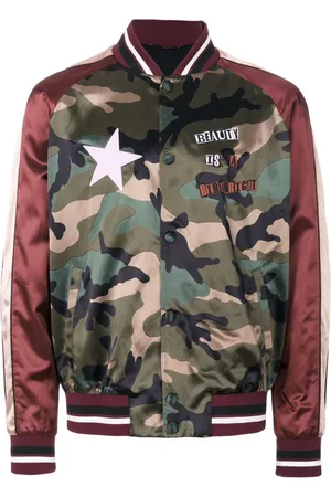 VALENTINO GARAVANI Chamarra bomber satinada de x Jamie Reid