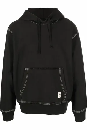 STUSSY Hoodie con costuras en contraste