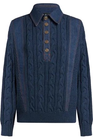 Etro Playera tipo polo tejida