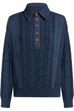 Etro Playera tipo polo tejida