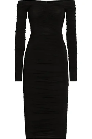 Dolce & Gabbana Vestido midi con diseño fruncido
