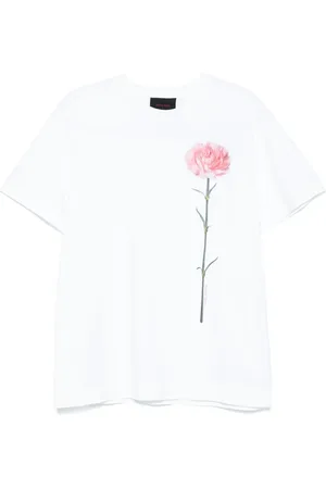 Simone Rocha Playera manga corta con estampado de clavel