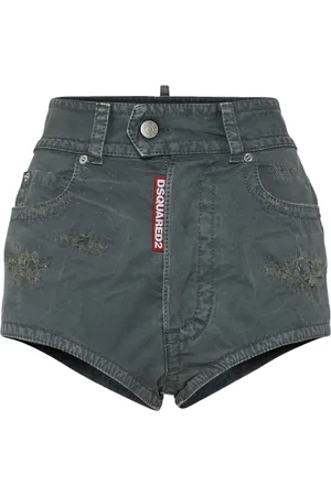 Dsquared2 Shorts de mezclilla con tiro alto