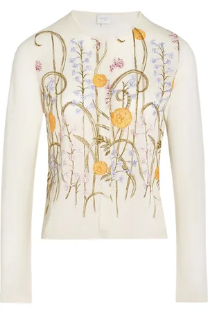 Giambattista Valli Cárdigan con motivo Marigold Bouquets