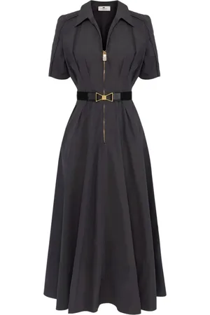 Elisabetta Franchi Vestido midi con diseño circular