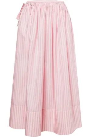 Serafini Falda acampanada con rayas estampadas