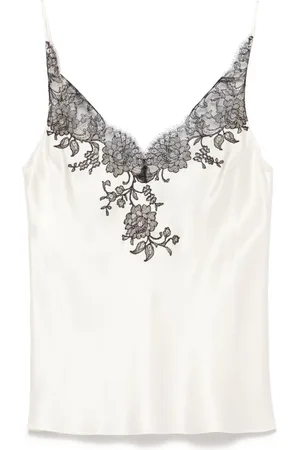 CARINE GILSON Top de pijama con detalle de encaje