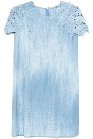 ERMANNO SCERVINO Vestido corto con estampado de mezclilla