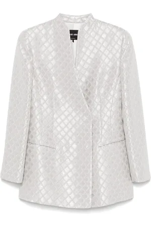 Giorgio Armani Blazer con detalles de lentejuelas y doble botonadura