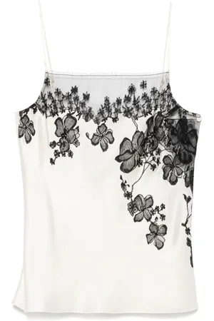 CARINE GILSON Top de pijama con detalle de encaje