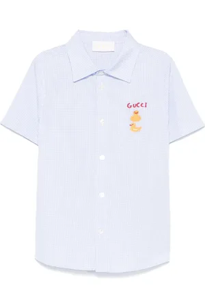 Gucci Camisa con logo bordado