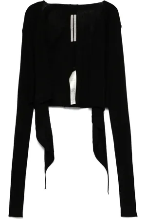 Rick Owens Cárdigan corto con diseño cruzado