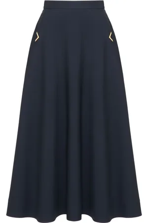 VALENTINO GARAVANI Falda midi de crepé