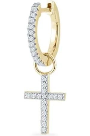 Mateo Arete en oro amarillo de 14kt con diamantes