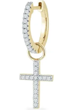 Mateo Arete en oro amarillo de 14kt con diamantes