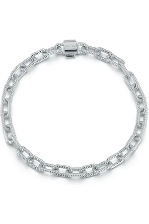 Mateo Pulsera de cadena Lock Link en plata de ley