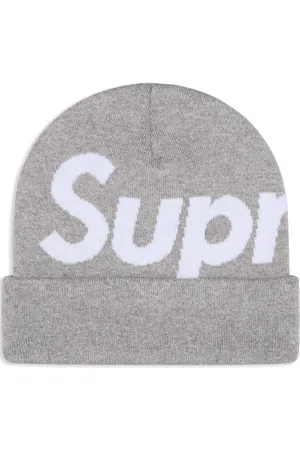 Supreme Gorro tejido con logo en intarsia