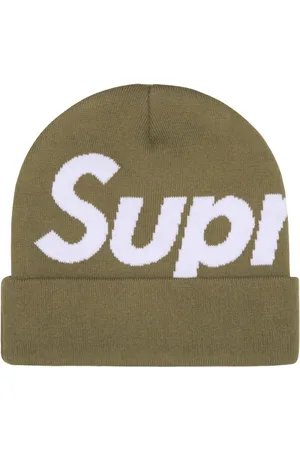 Supreme Gorro tejido con logo en intarsia