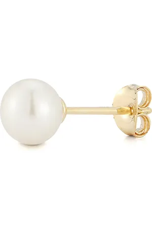 Mateo Arete en oro amarillo de 14kt con perla