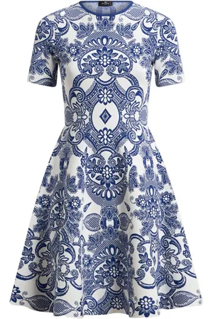 Etro Vestido midi con motivo en jacquard