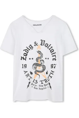 Zadig & Voltaire Playera con logo estampado