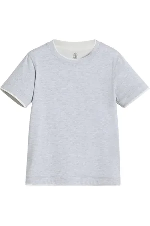 Brunello Cucinelli Playera con capas falsas